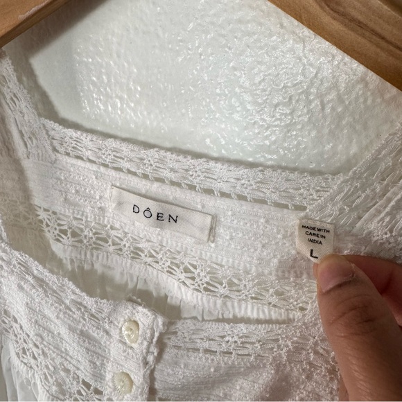 Doen Brienne Top Lace Salt Size Large - Picture 7 of 12